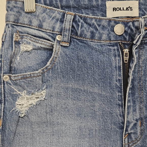 38 ROLLA'S MILLER SKINNY SIOXIE WORN DISTRESSED JEANS WOMEN'S SIZE 26 - Picture 9 of 14